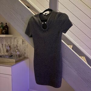 Zara Charcoal Knit Mini Dress